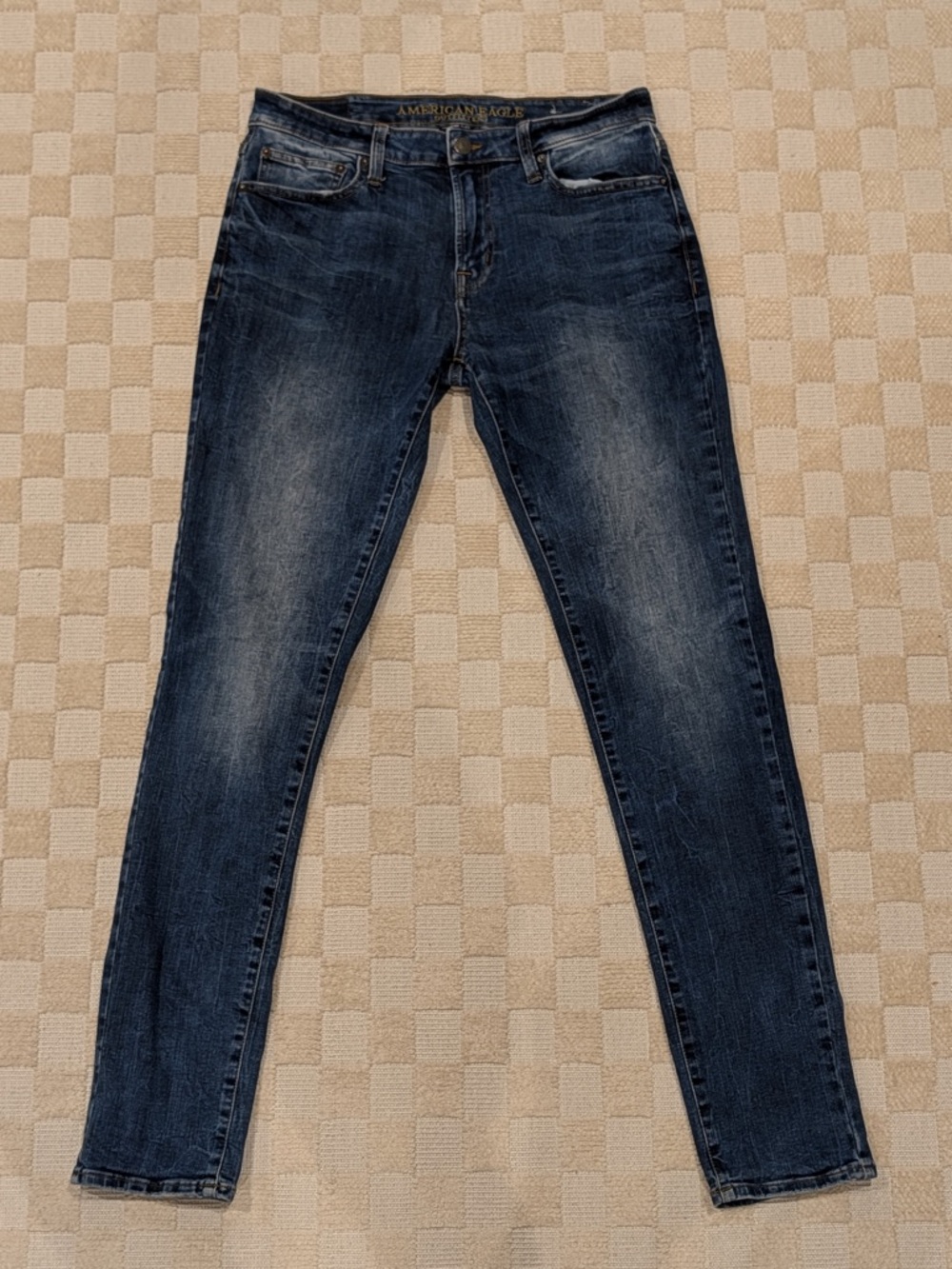 American Eagle Outfitters Men’s Dark Blue Skinny Jeans Size 32x34